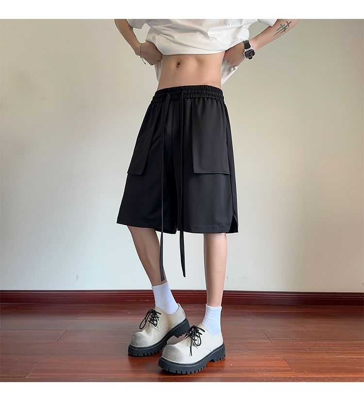 AXEN - Bermudashorts met trekkoord in de taille