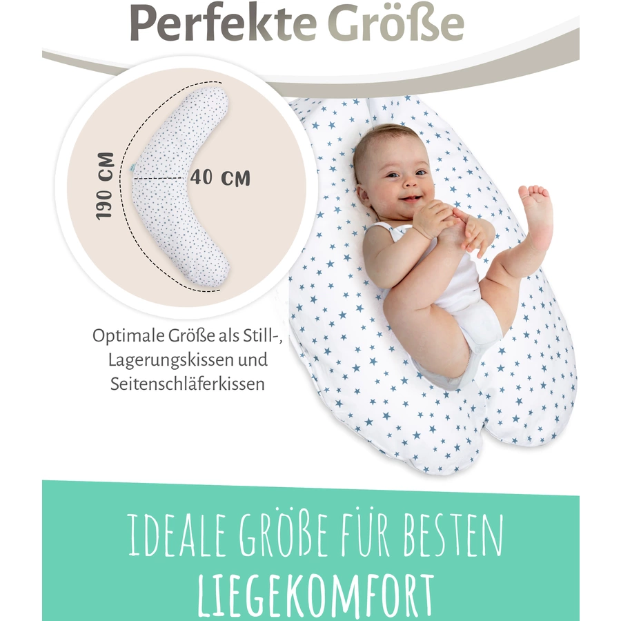 pic Bear Stillkissen Classic 190 cm Sterne weiß-citadel