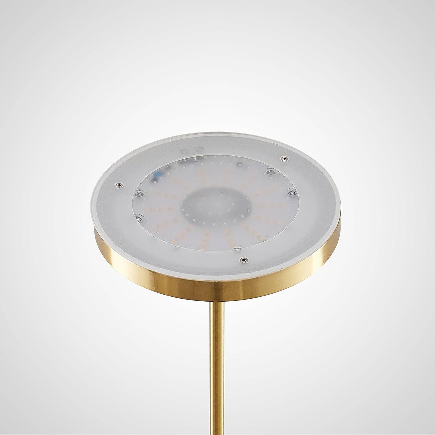 Lindby LED Stehlampe Seppa dimmbar (Modern) in Gold/Messing aus Metall (2 flammig,) - Wohnzimmerlampe Stehleuchte Floor Lamp Deckenfluter Standleuchte Wohnzimmerleuchte