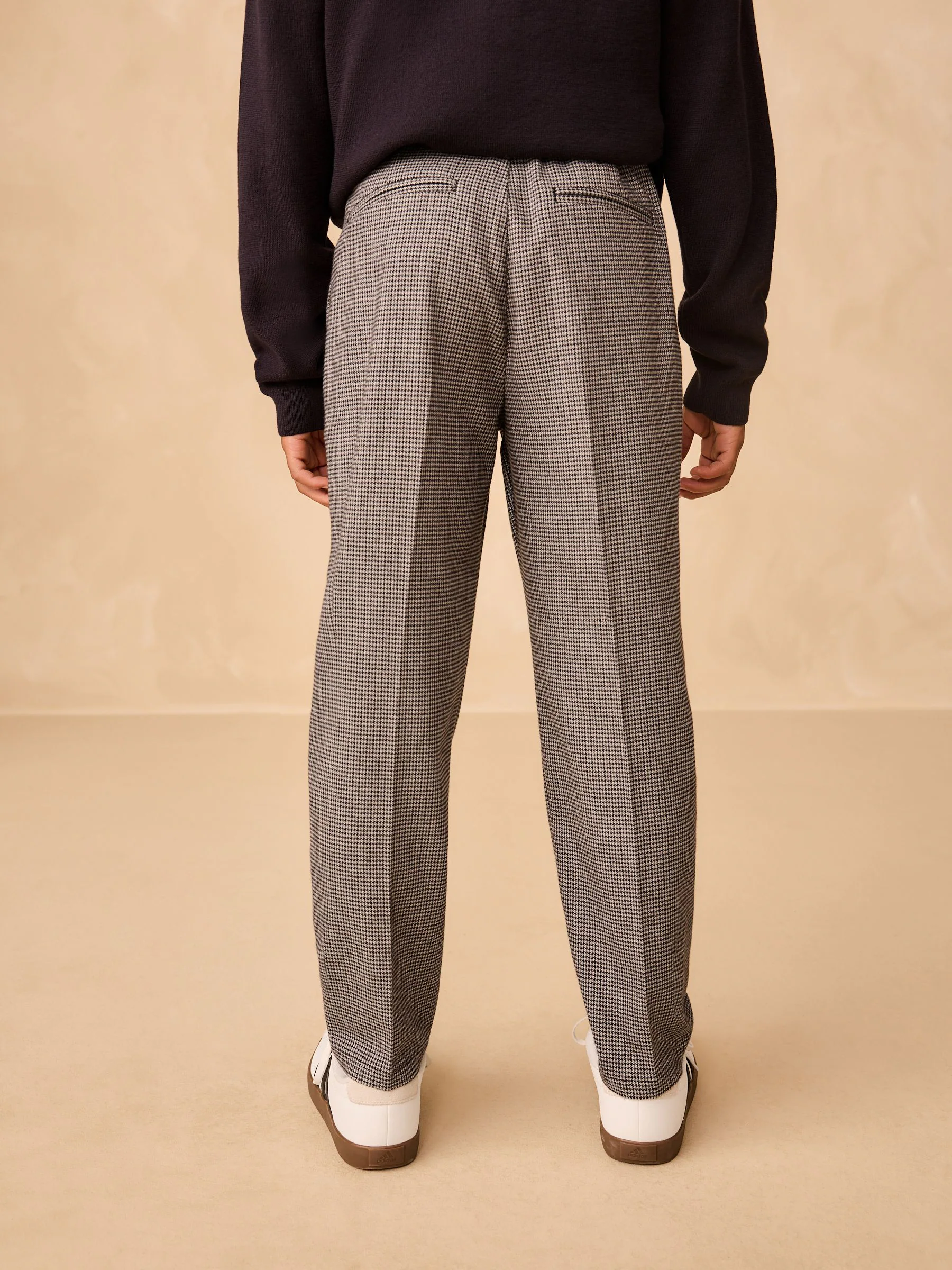 Grijs - Smart Check Trousers (3-16yrs)