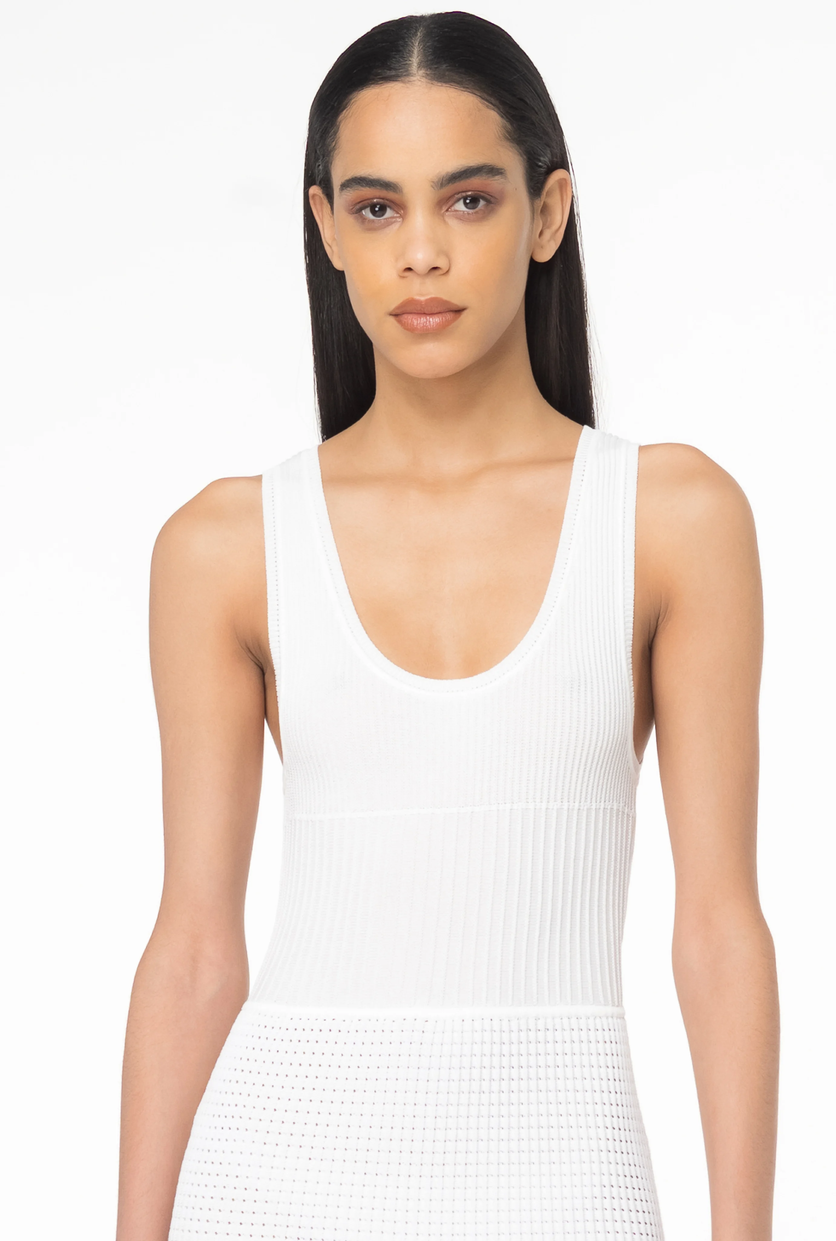 Robe plissée | Blanc