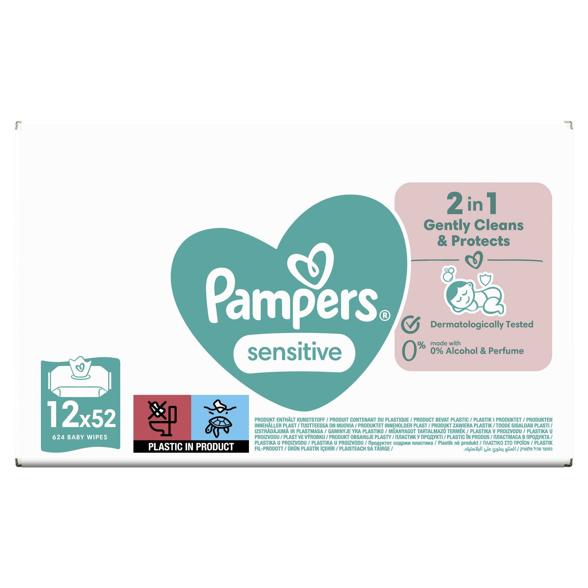 Pampers 12 x 52 babydoekjes