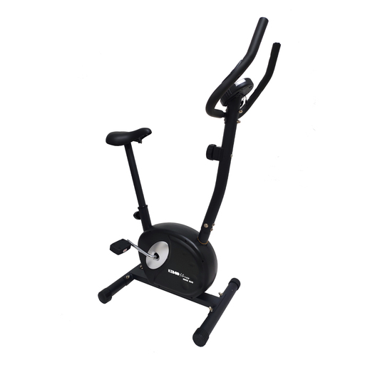 Bicicleta ergométrica magnética Keboo Série 500 com monitor de frequência cardíaca e visor.