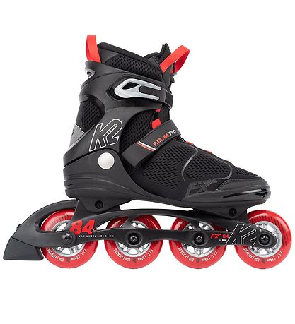 K2 Rulleskøjter - F.I.T 84 Pro - Sort/R?d