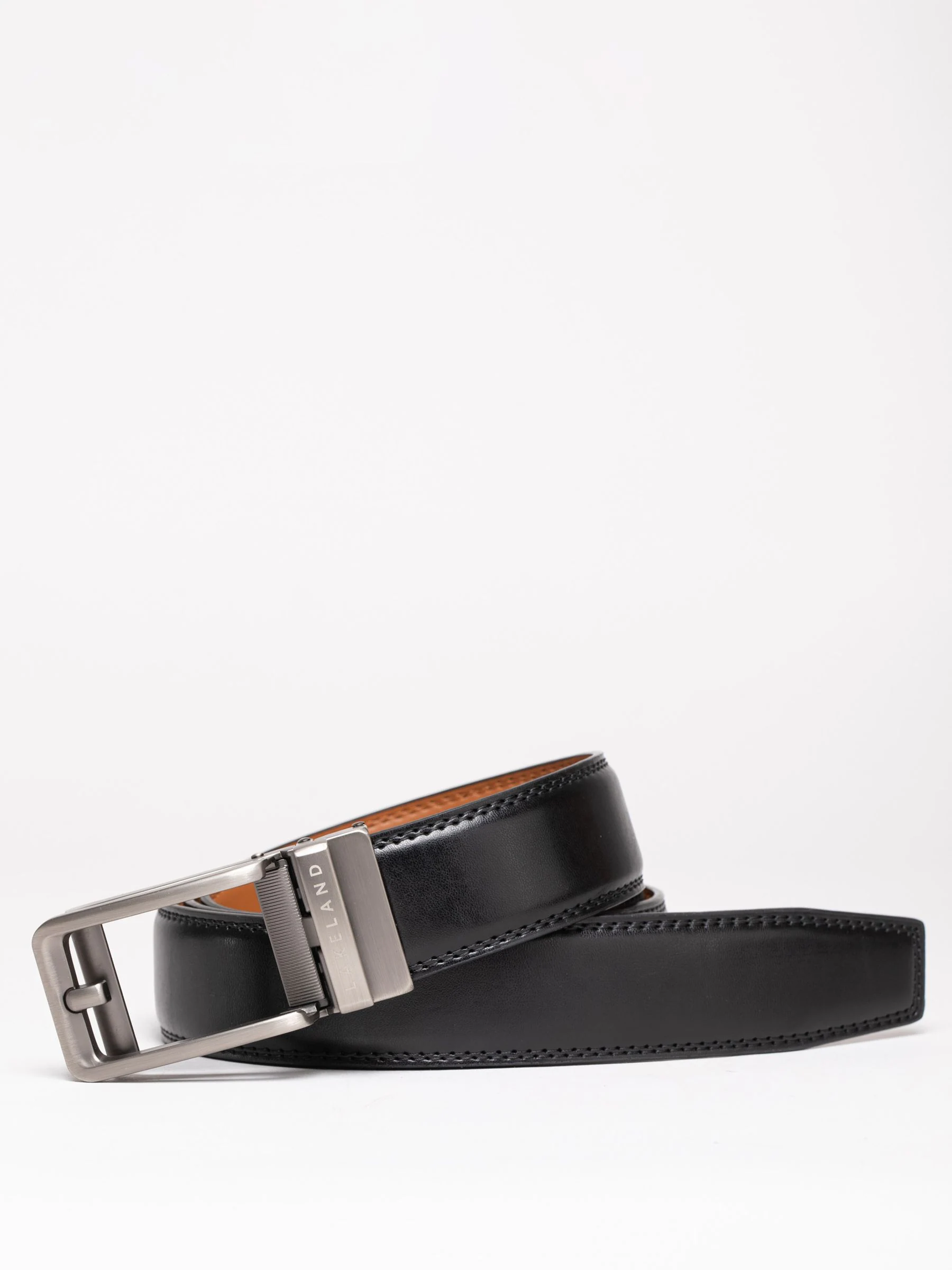 Zwart - Lakeland Leather Rigg Ratchet Belt