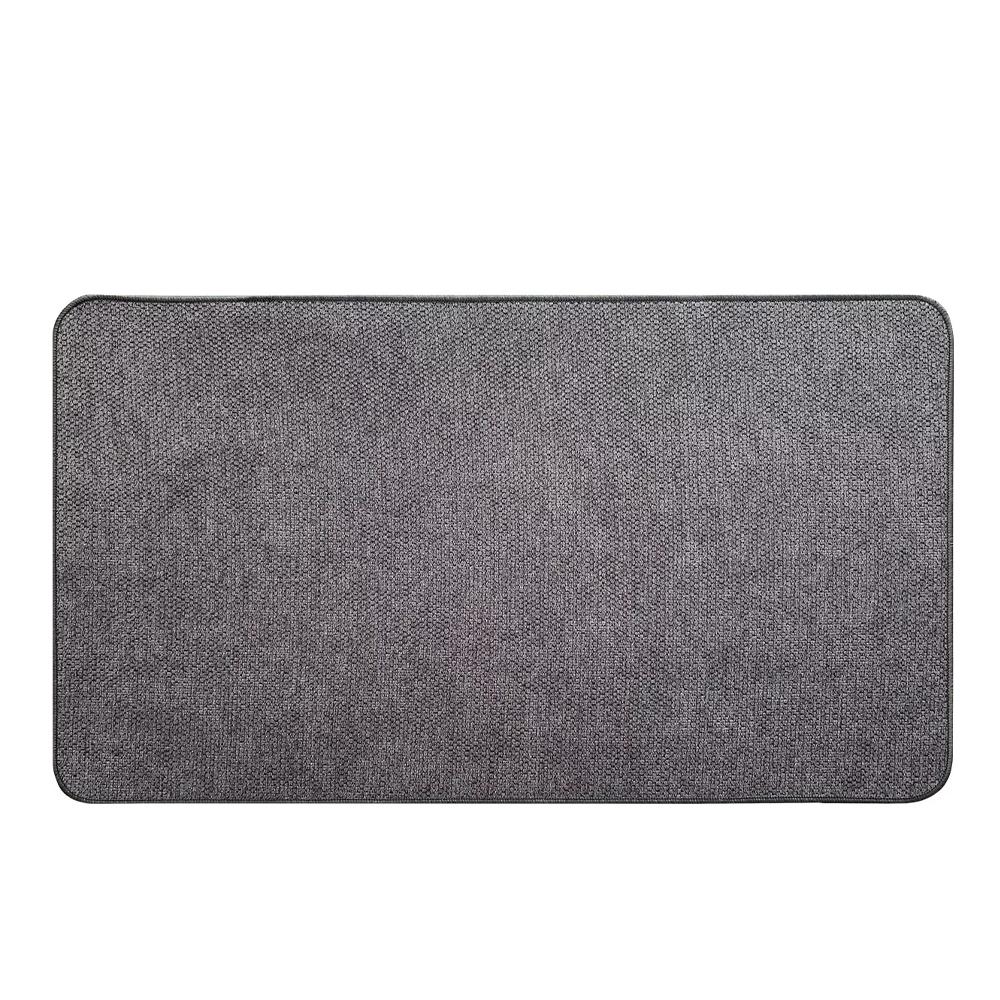 NO MARK Tapis Gris Luance 45x60cm Velours