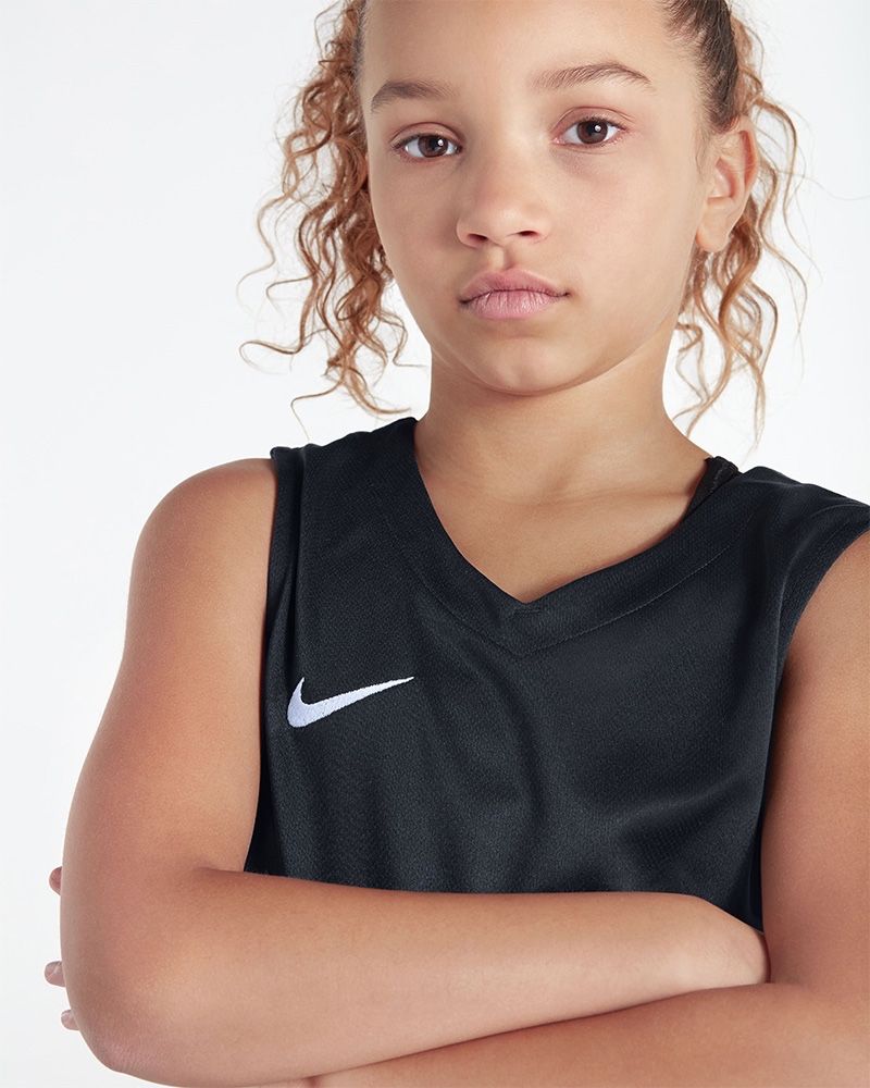Maillot de basket reversible Nike Team Noir & Blanc pour enfant