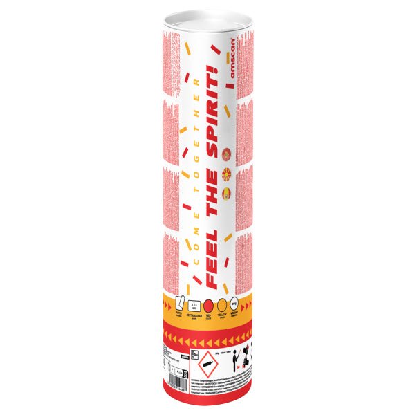 Confetti Cannon papier rood geel