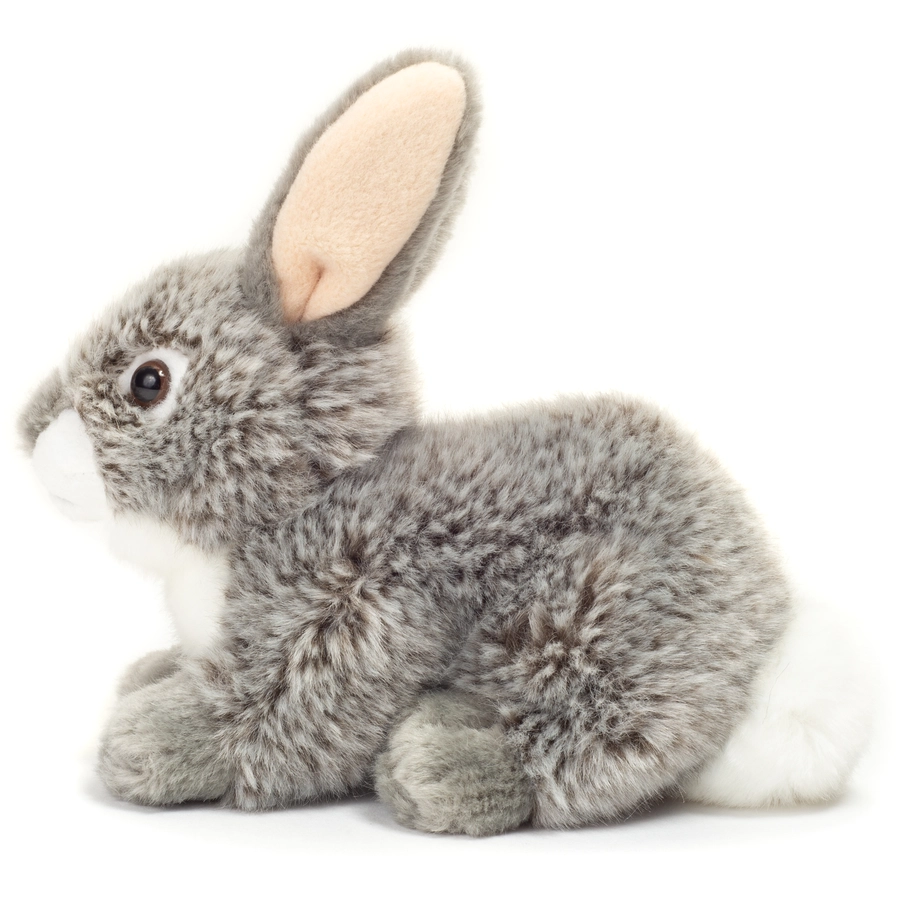 Teddy HERMANN® Hase sitzend grau 18 cm