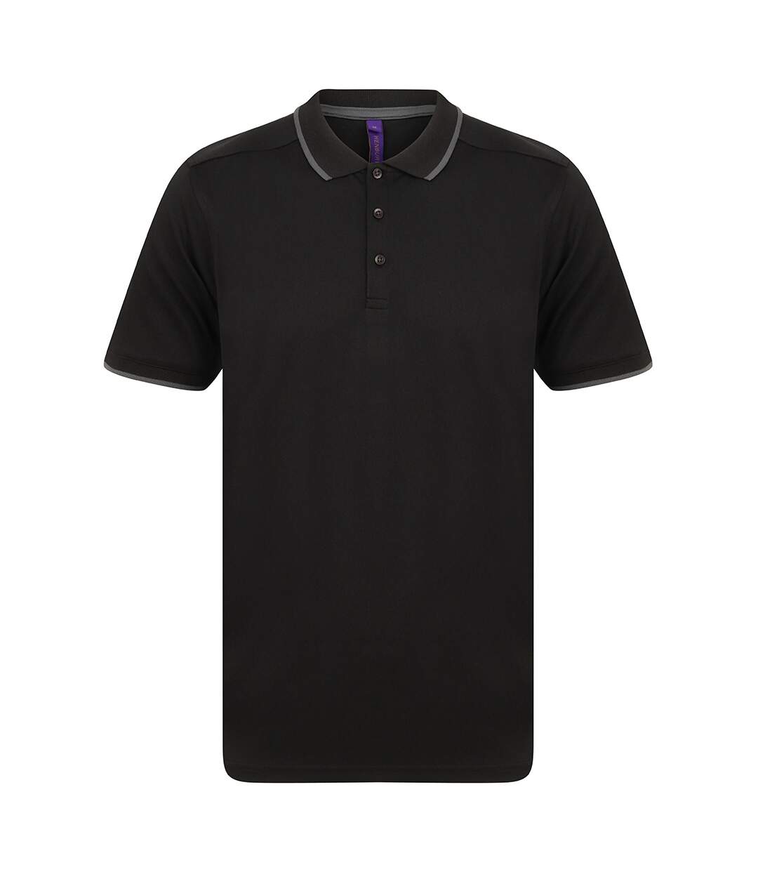 Henbury - T-shirt POLO - Hommes (Noir/ Gris) - UTPC3835