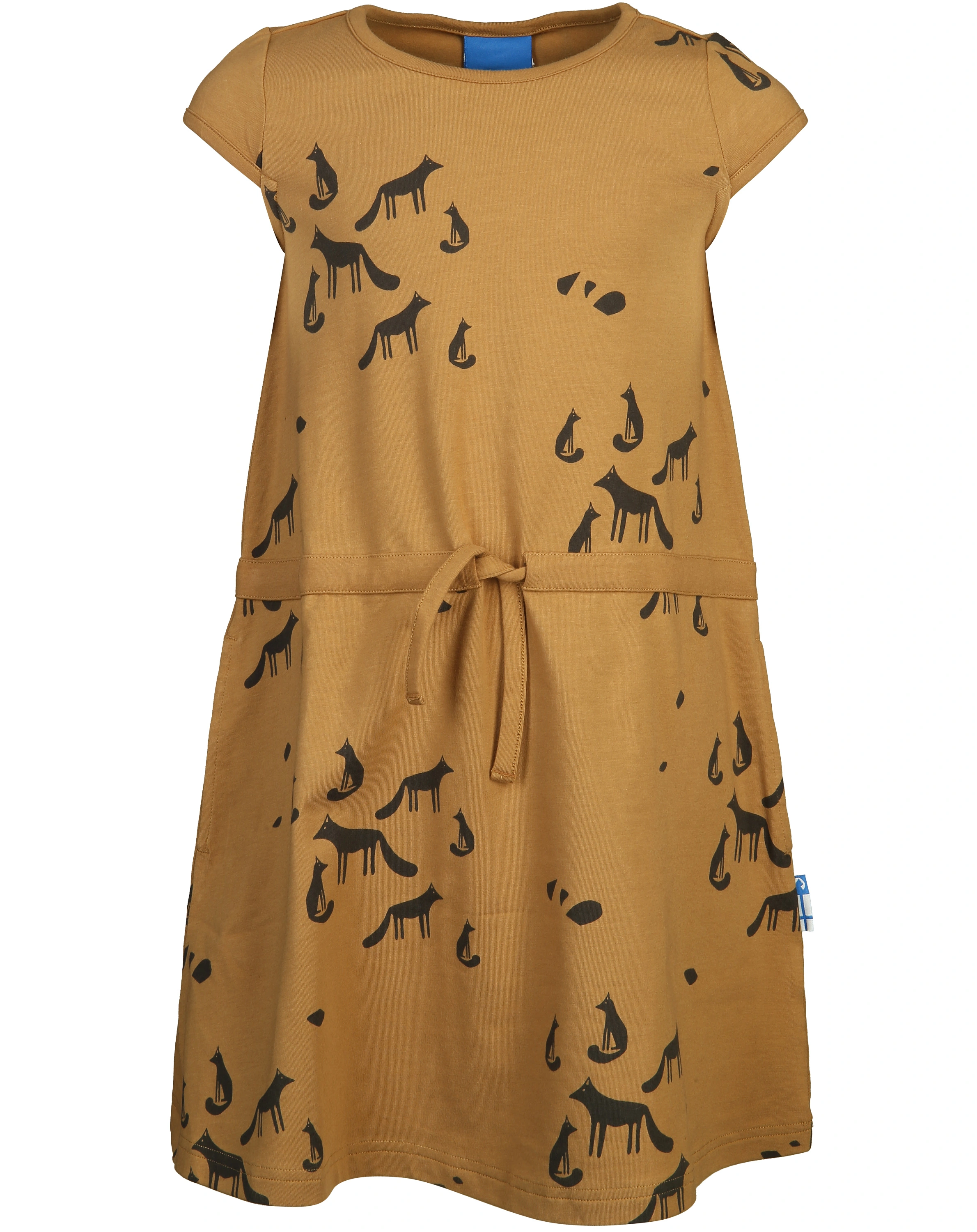 Kurzarm-Kleid KIRKAS in cinnamon