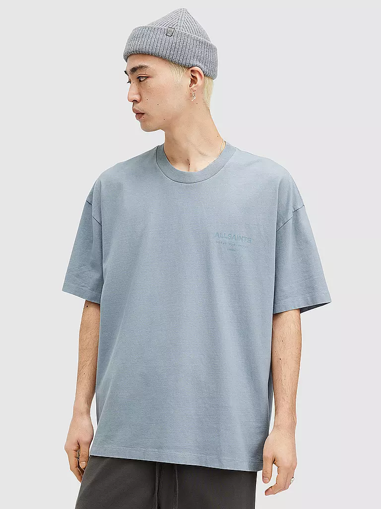 ALLSAINTS T-Shirt UNGROUND blau