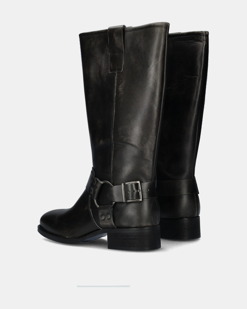 Nelson Bikerboots  - zwart