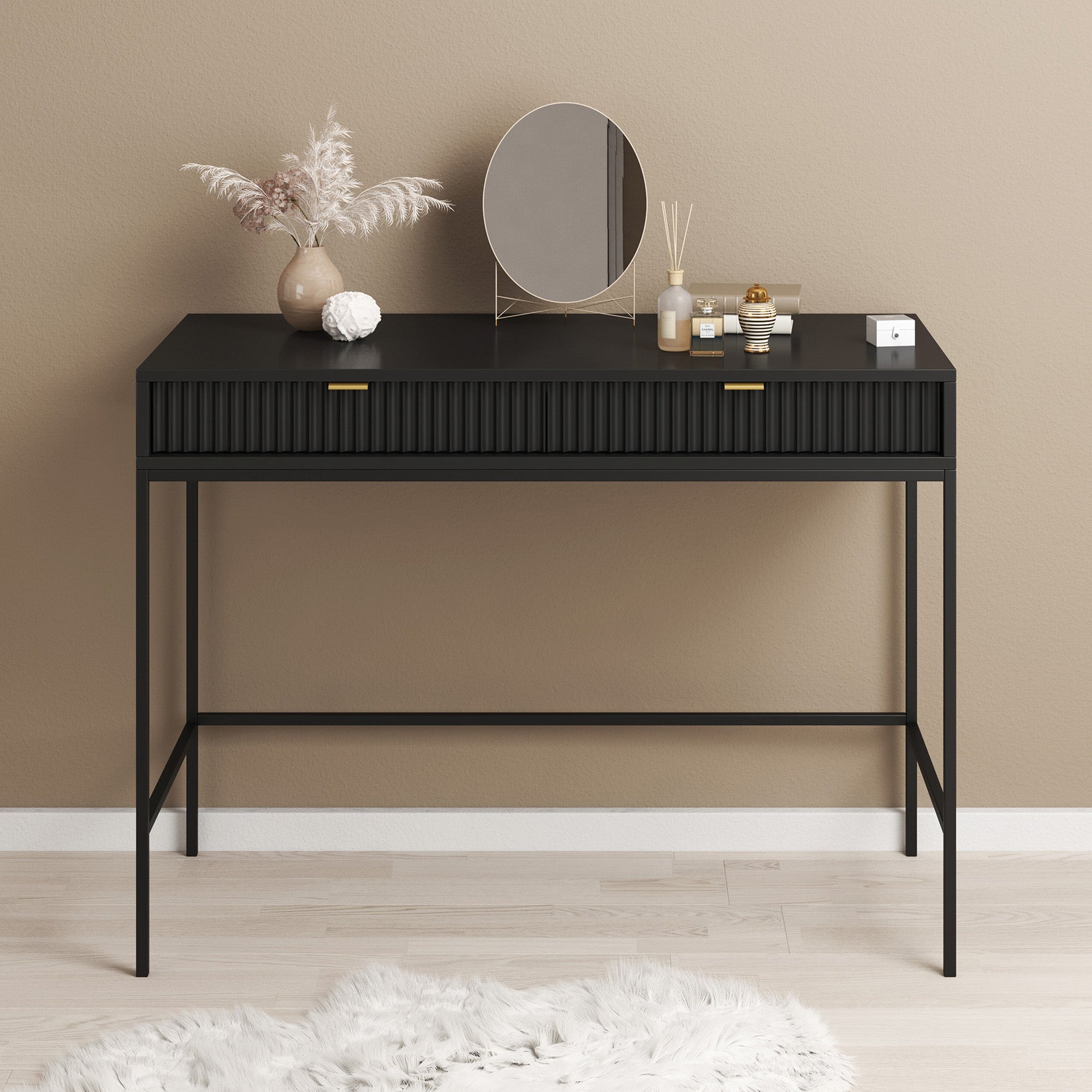 Navil - Kaptafel - Zwart - 104x50x78 cm