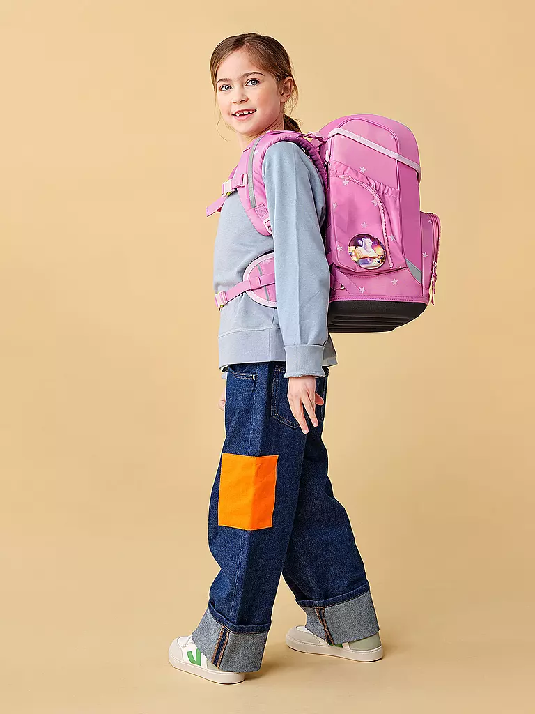 ERGOBAG Schultasche Set 5tlg CUBO WolkenzauBär  rosa