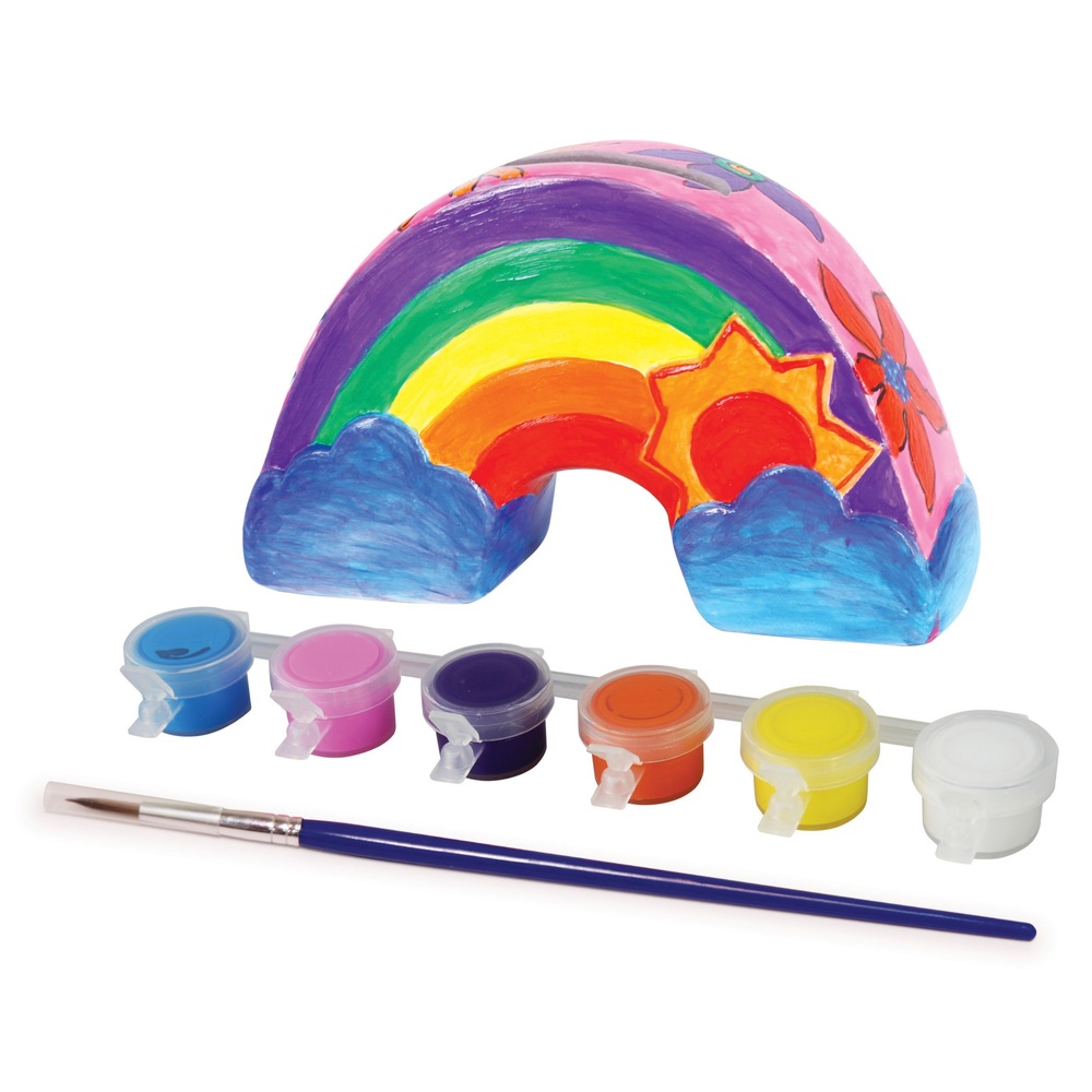 Bemal deine eigene Regenbogen-Spardose