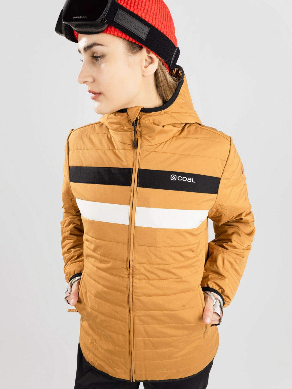 Coal Barbeau Insulator Jacket custom tobacco/black/snow