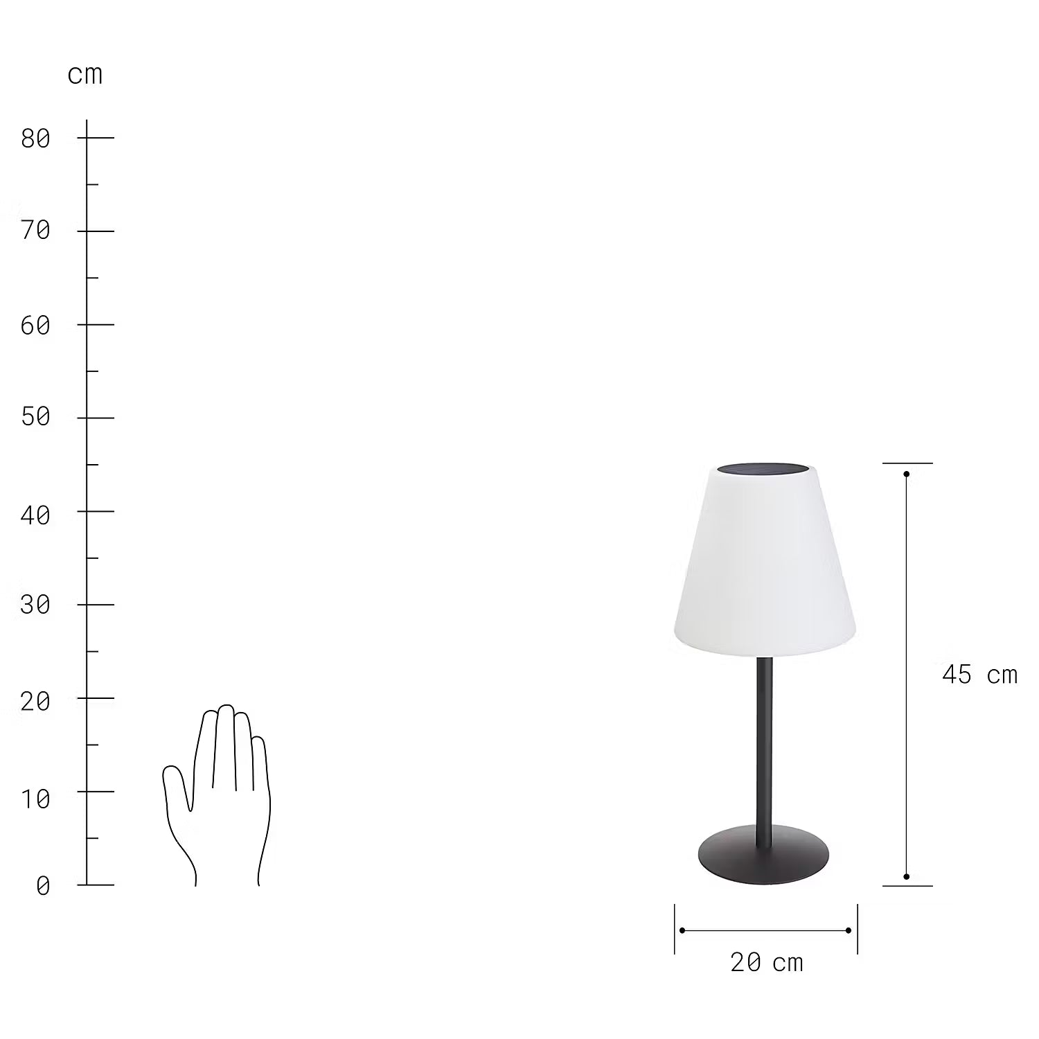 LIGHT UP Outdoor-Tischleuchte