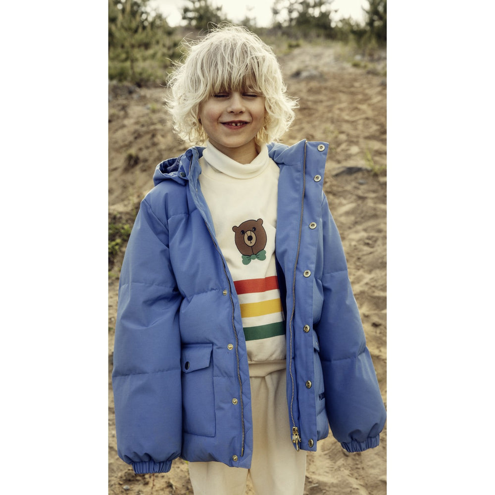 Køb Mini Rodini Off-white Bjørn Stripe Sweatshirt