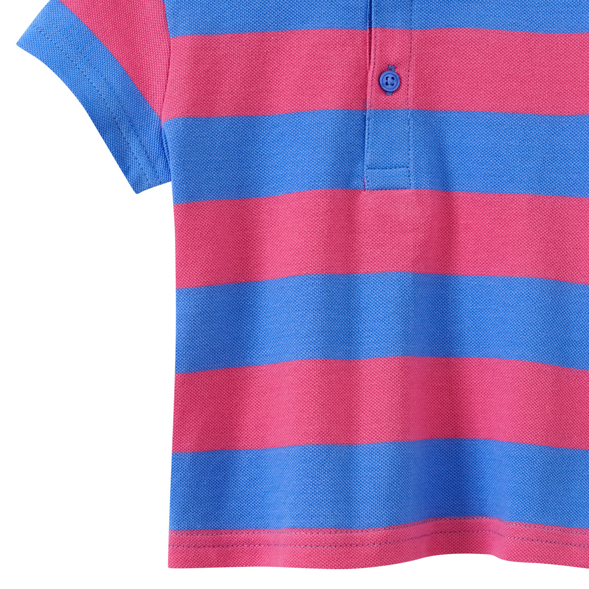 Topomini Baby Poloshirt mit Streifen blau / rot