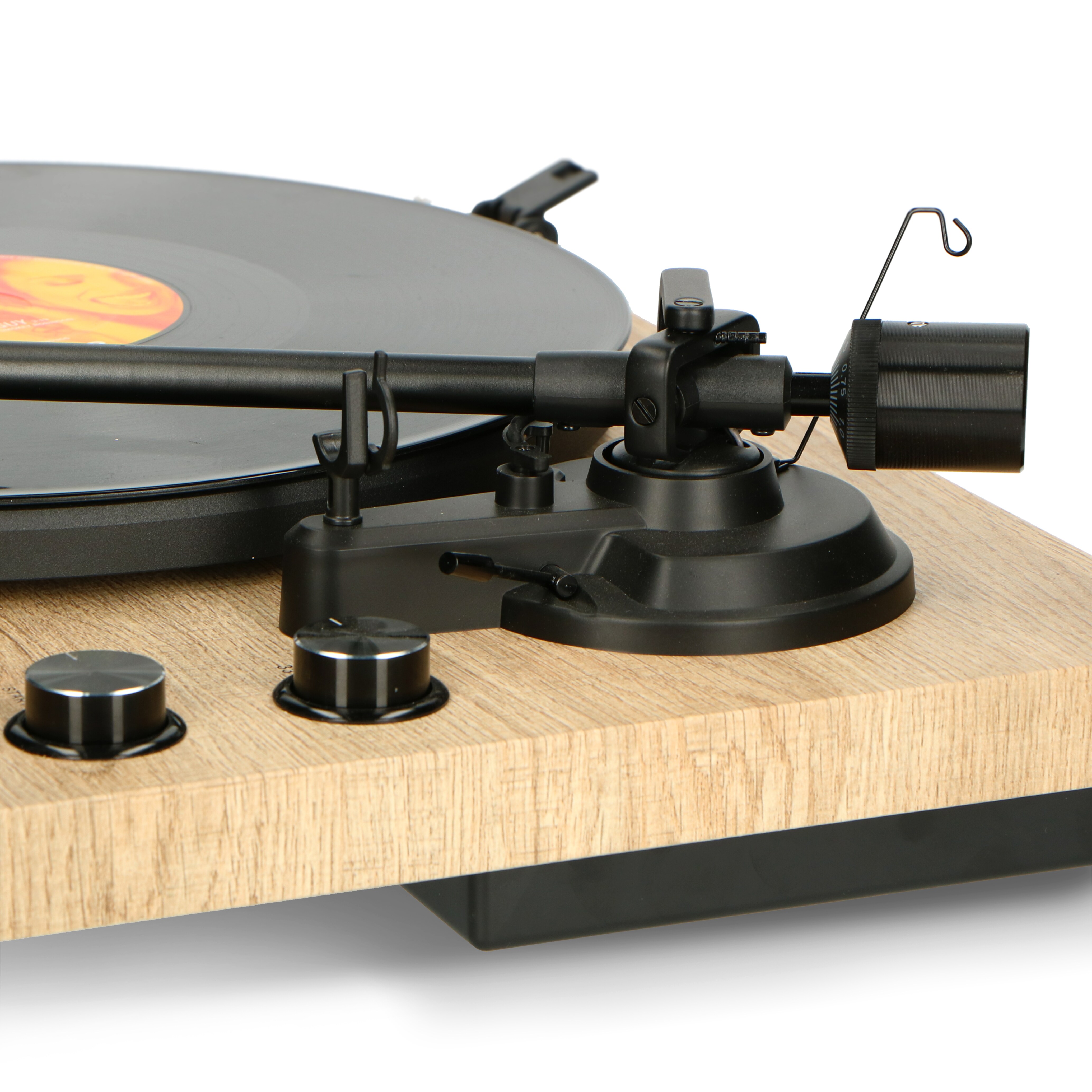 Lenco LBT-188PI - Plattenspieler mit Riemenantrieb und Bluetooth - Anti-Skating - Holz