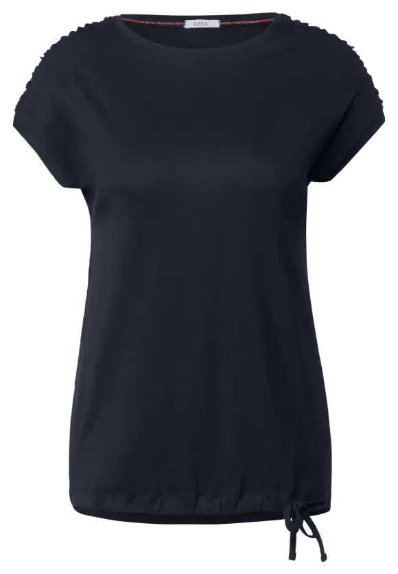 T-Shirt mit Knotendetail - universal blue