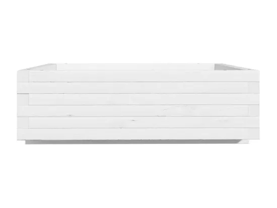 Jardinière bac lit surélevé bois blanche 80 x 80 x 45438 cm 02_0037893