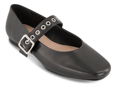 NOË Collection Mary Jane Ballerina Sort 2416110810 | Skoringen