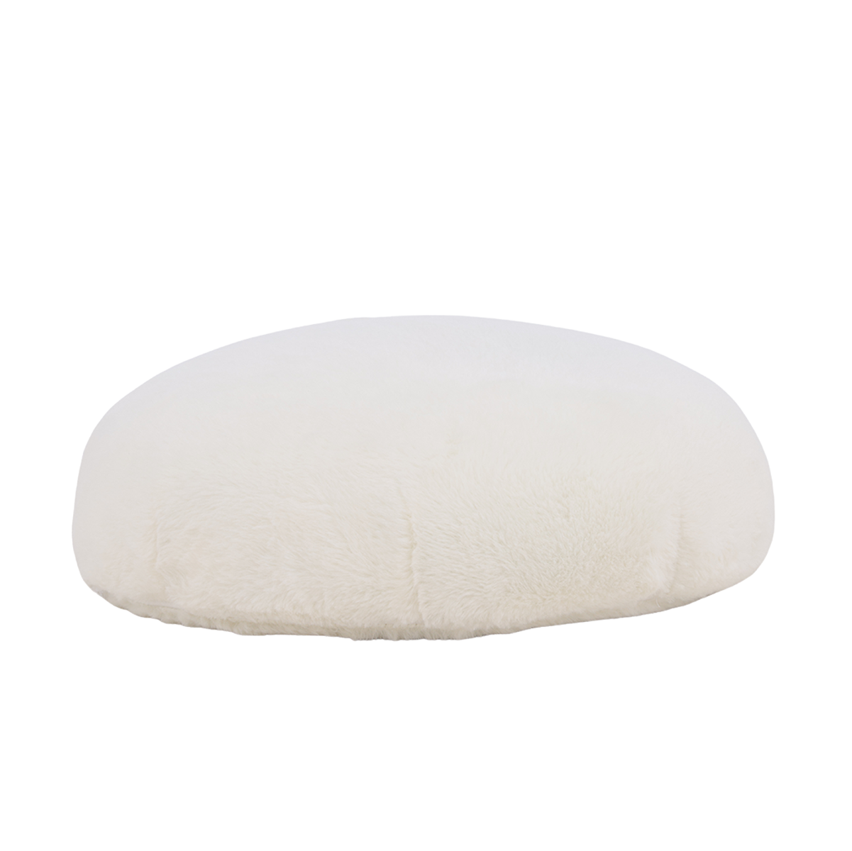 Kinderpoef Knut rond teddy Teddy wit