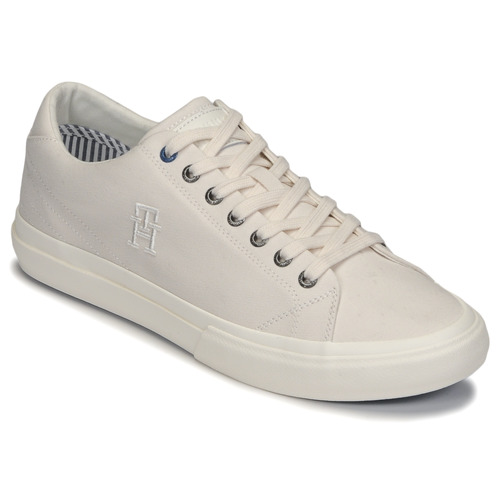 Tommy Hilfiger - TH HI VULC STREET LOW VEG DYES - Blanc