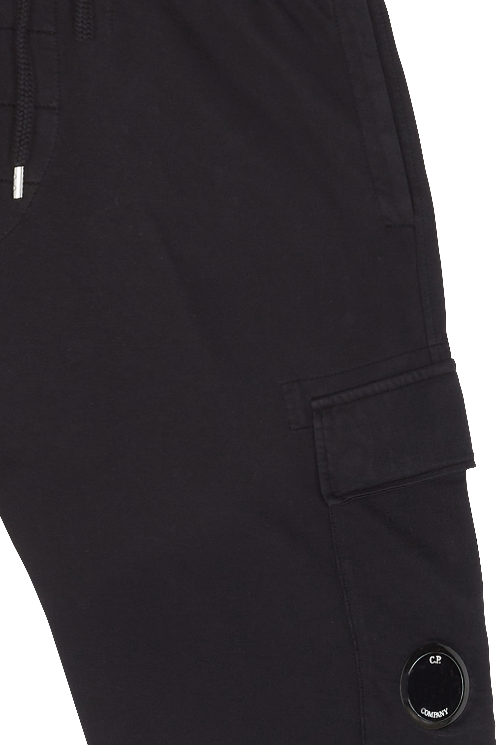 C.P. COMPANY Short LIGHT FLEECE UTILITY SHORTS Noir