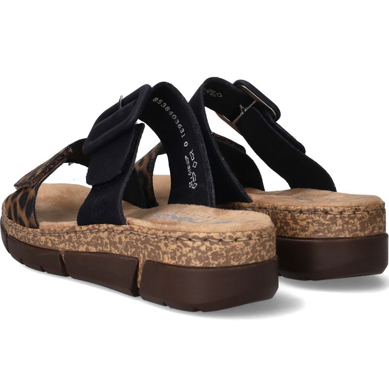 Rieker Slippers Bruin Dames