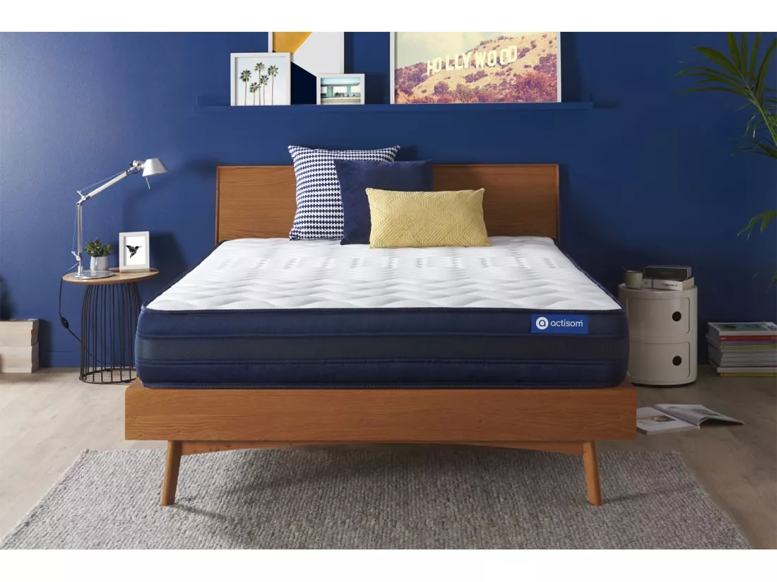 ACTISOM Matelas 160x200 Mémoire de forme Maxi épaisseur 5zones de confort