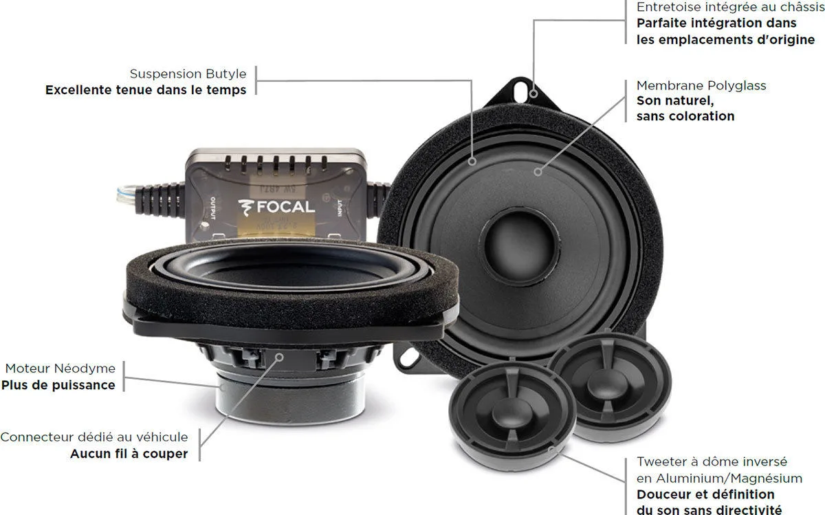 Focal IS BMW 100 L (la paire) Haut-parleurs voiture