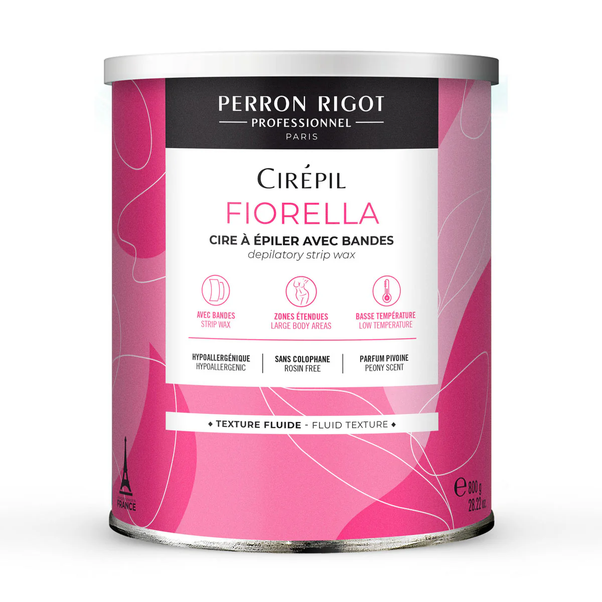 Cire épilatoire liposoluble en pot Fiorella Cirépil 800ml