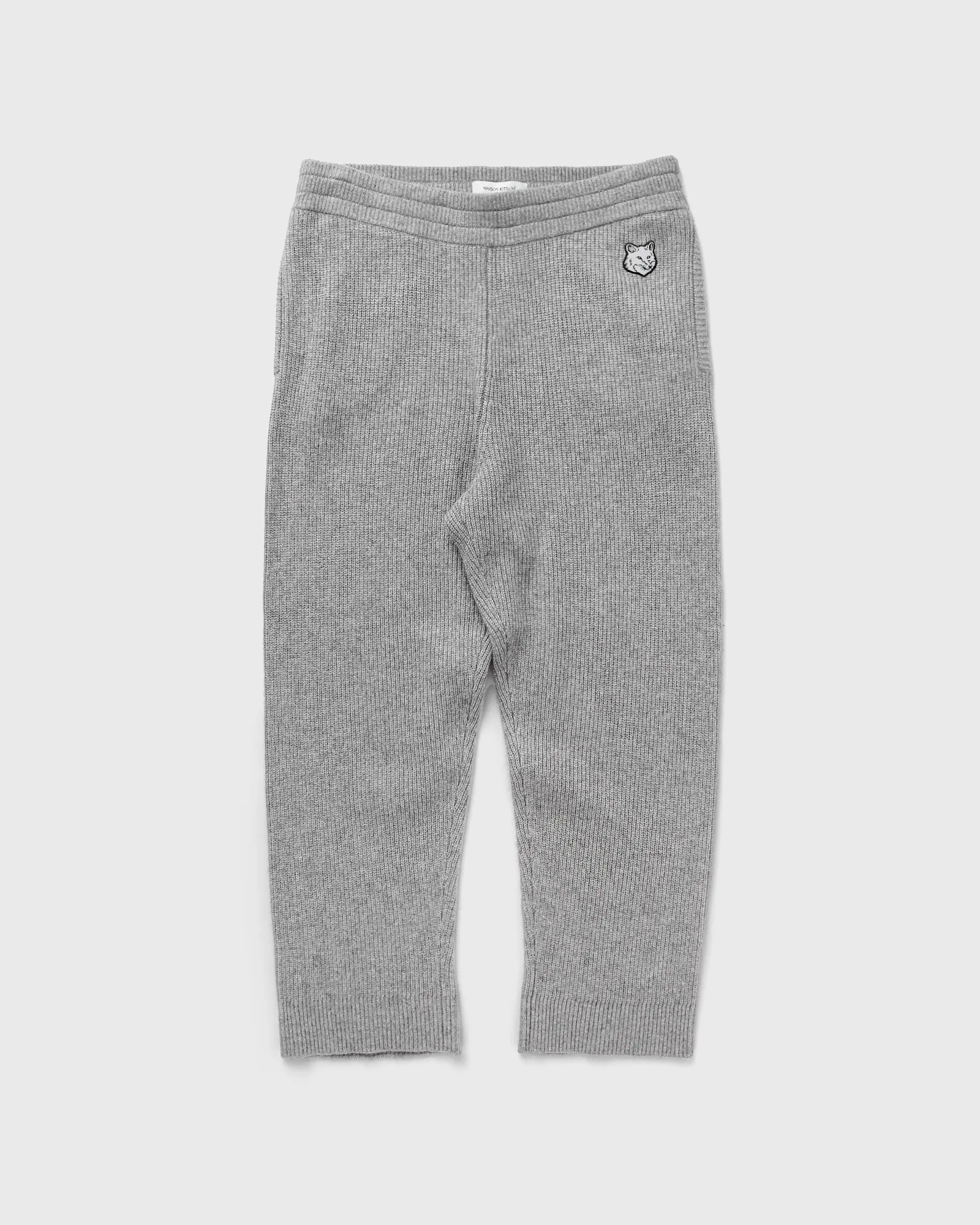 Maison Kitsune TONAL FOX HEAD PATCH RIBBED JOG PANTS