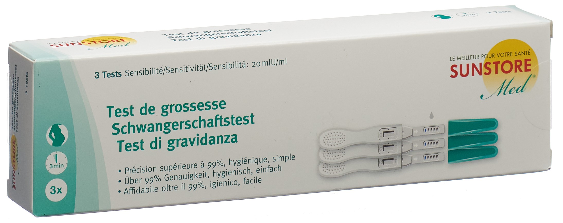Sun Store Schwangerschaftstest<br>3 Stück