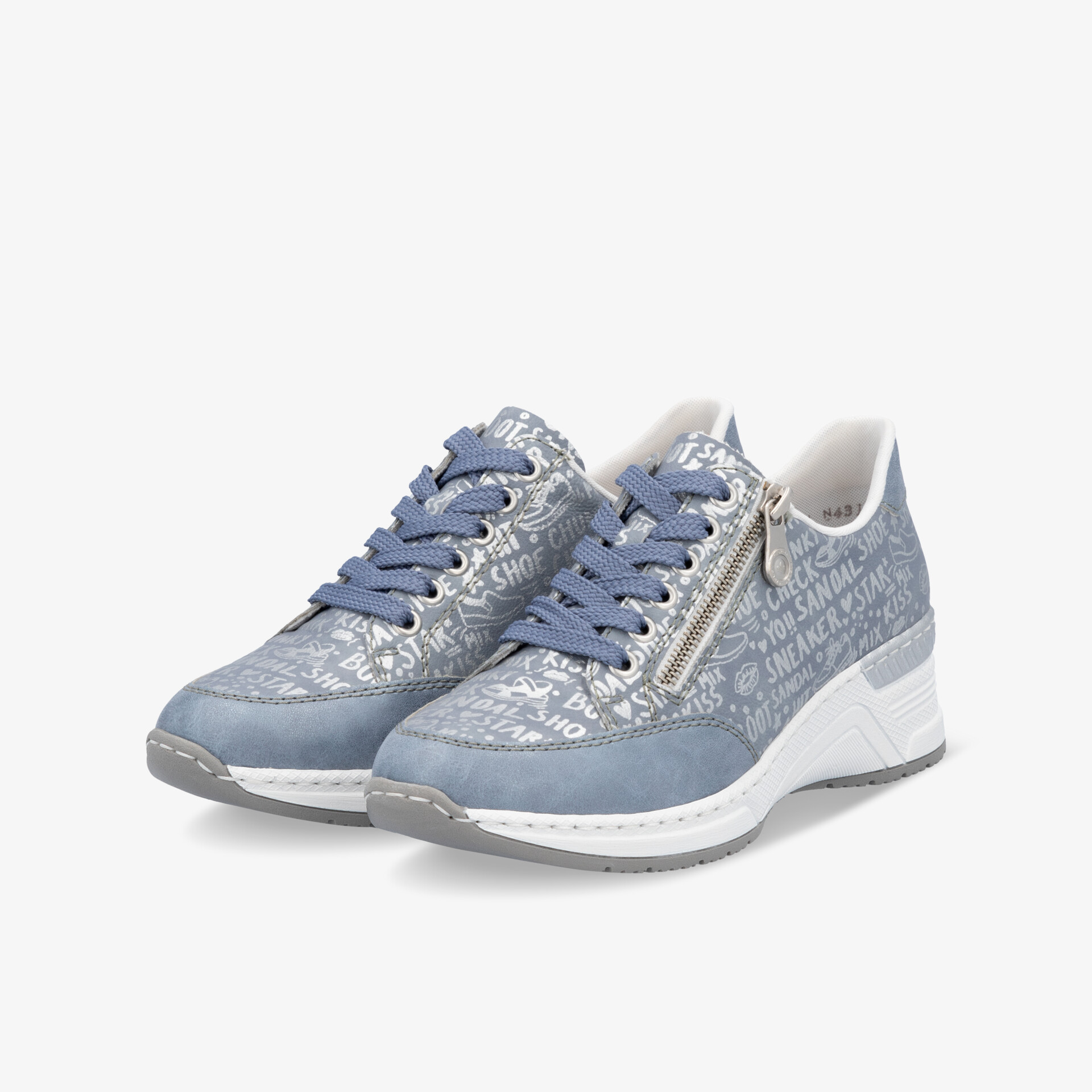 rieker Damen Sneaker Low blau