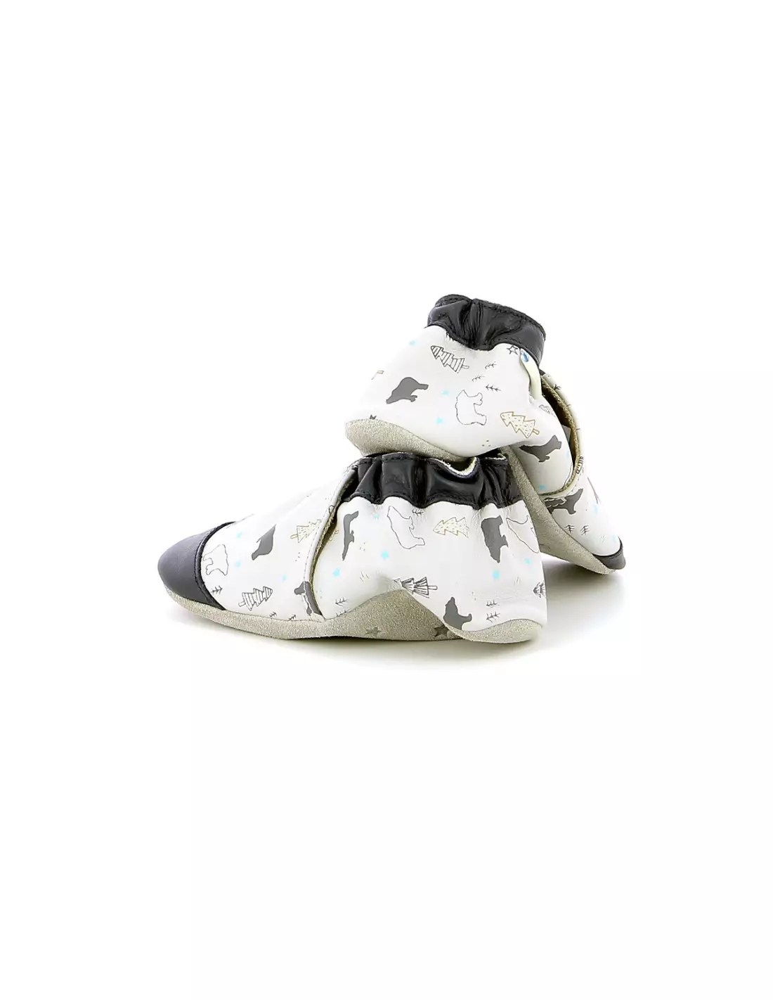 ROBEEZ WINTERING BEAR - Chaussons Grisclaircamel