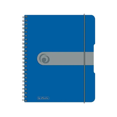 Herlitz Collegeblock DIN A5, kariert, 80 Blatt, blau