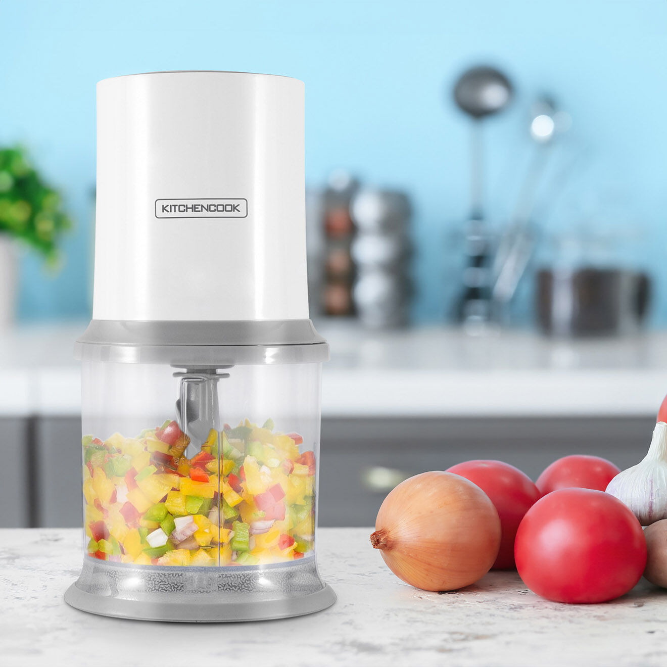 Kitchencook Mini hachoir électrique mixpod400 gris