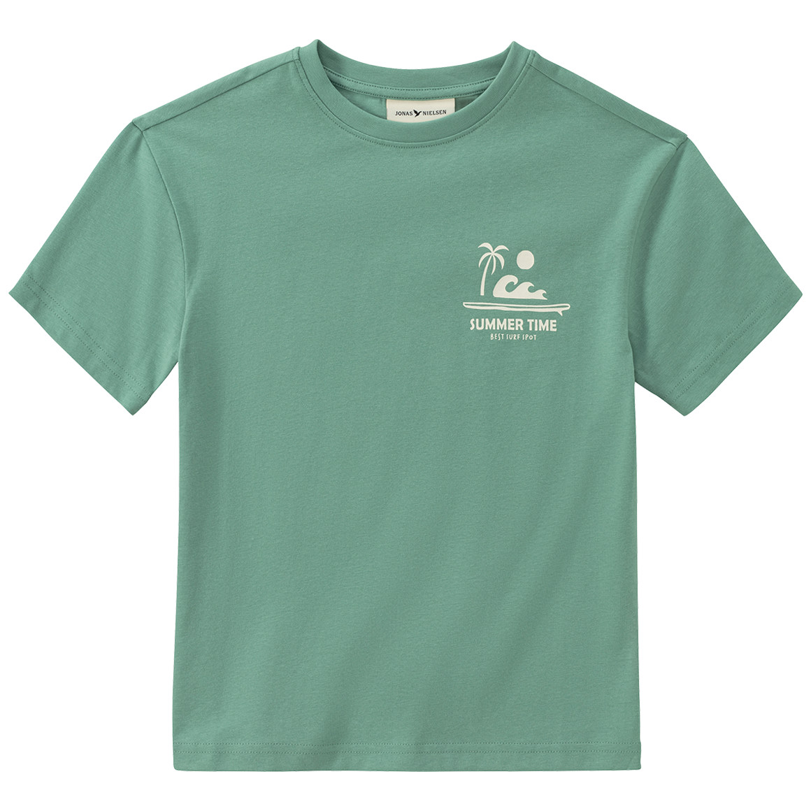 Jonas Nielsen Jungen T-Shirt mit Backprint grün