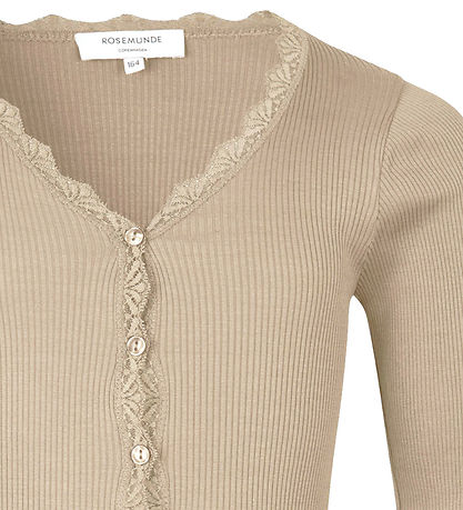 Rosemunde Cardigan - RkBeatha - Rib - Sølver Lining m. Blonder