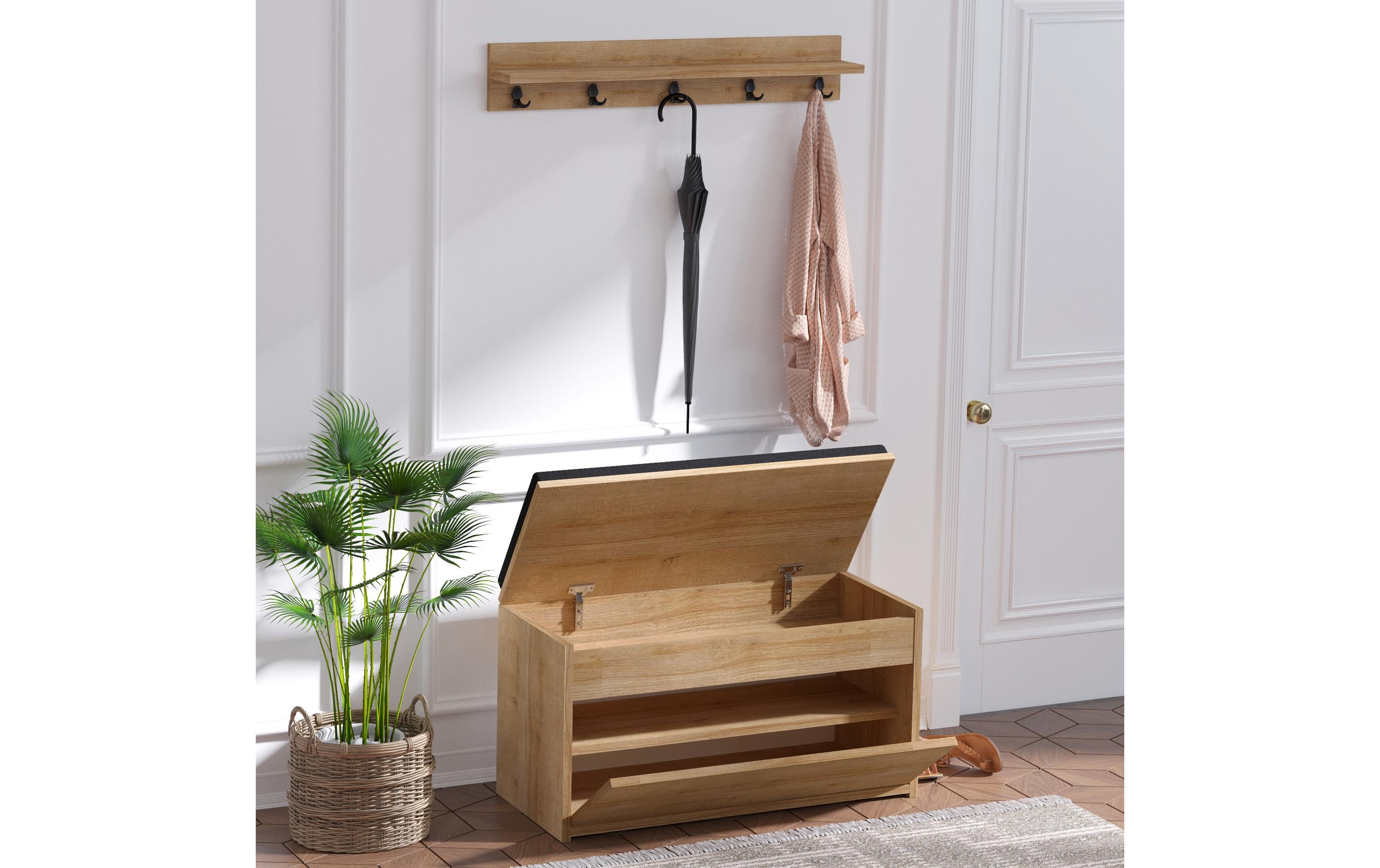Garderobe Boby 2-er Set, Nature<br>Garderoben-Set