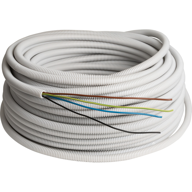 Precaflex Voorbedrade Flexbuis 16mm 3x2,5+1x1,5mm² 25m