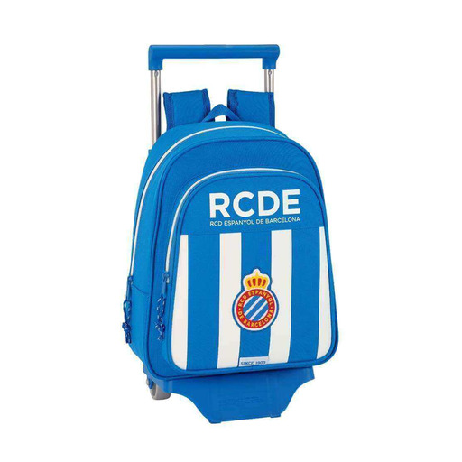 Mochila pequena infantil RCD Espanyol com rodinhas