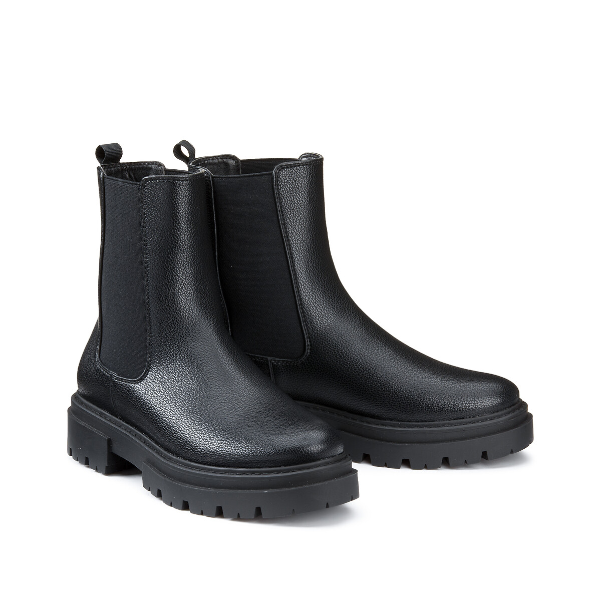 COLEÇÃO LA REDOUTE<br>Botas Chelsea com sola ranhurada
