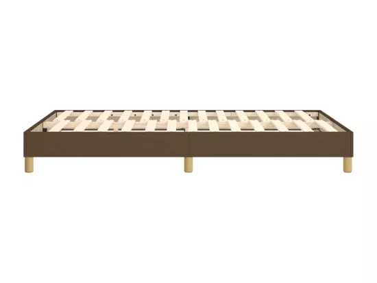 Sommier tapissier Marron foncé 120x200 cm Tissu