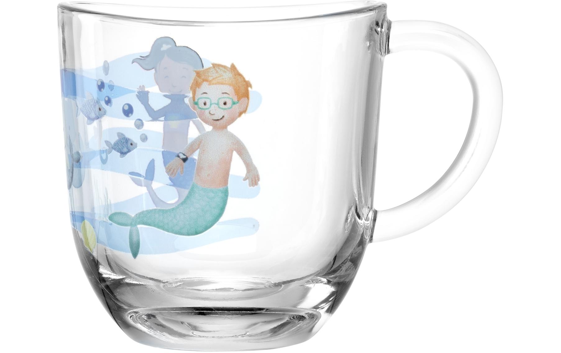Kindertasse Avvenutura 280 ml, 6 Stück, MeerTassen-Set für Kinder mit Henkel