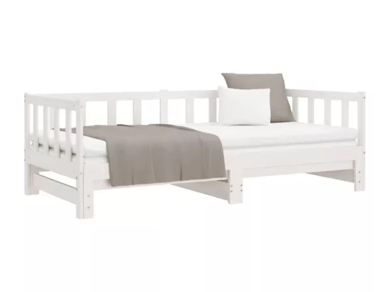 Lit de jour et lit gigogne sans matelas 90x200 cm bois massif
